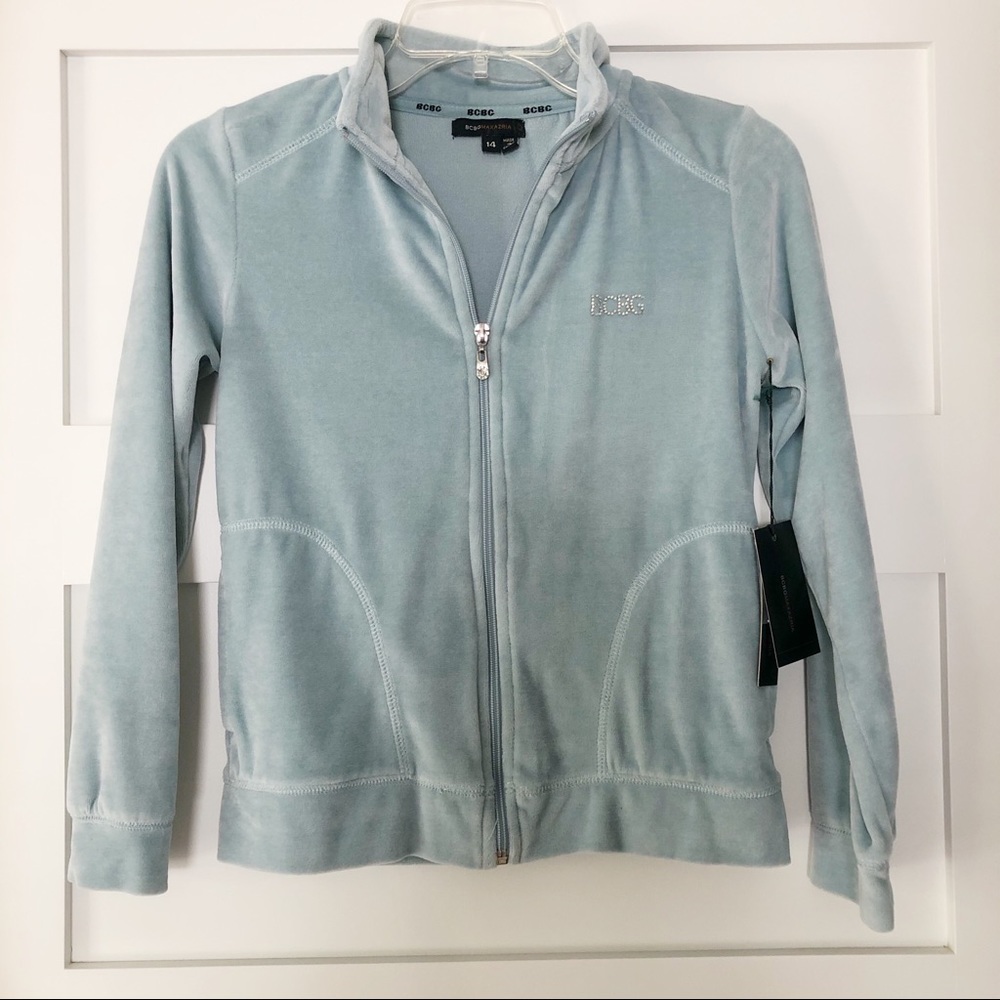 BCBGMAXAZRIA Crystal Velvet Jacket